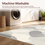 Contemporary Cream Geometric Waves(Black)