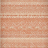Ultra Soft Area Rug, Non Slip, Stain Resistant, Washable Area Rugs for Living Room, Bedroom, Trendy Warm Palette Knotted Design(Orange)