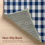 Artistic Dusk Blue Gingham Visual Appeal(Blue)