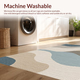 Ultra Soft Area Rug, Non Slip, Stain Resistant, Washable Area Rugs for Living Room, Bedroom, Neutral Driftwood Living Room Stain-Resistant Area Rug(Beige)