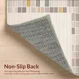 Beige Area Texture & Modern Geometric Border(Beige)