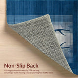 Chic Nature Inspired Geometric Layout(Blue)