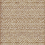 Ultra Soft Area Rug, Non Slip, Stain Resistant, Washable Area Rugs for Living Room, Bedroom, Warm Earth Tone Symmetrical Layout(Brown)