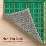 Bold Dark Gray Geometric Flair(Green)