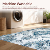 Light Blue Vintage Geometric Design(White)