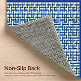 Ultra Soft Area Rug, Non Slip, Stain Resistant, Washable Area Rugs for Living Room, Bedroom, Artful Minimalist Pattern Play(White)
