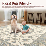 Floral Patchwork Beige & Gray Geometric Design(Beige)