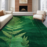 Ultra Soft Area Rug, Non Slip, Stain Resistant, Washable Area Rugs for Living Room, Bedroom, Chic Abstract Earthy Tones(Green)