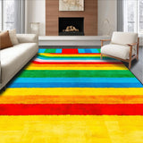 Ultra Soft Area Rug, Non Slip, Stain Resistant, Washable Area Rugs for Living Room, Bedroom, Soft Pastel Round Learning Mat(Yellow)