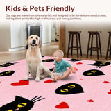 Contemporary Heartfelt Cat Design(Pink)