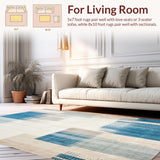 Low Pile Octagonal with Modern Artistic Expression(Beige)