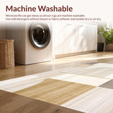 Ultra Soft Area Rug, Non Slip, Stain Resistant, Washable Area Rugs for Living Room, Bedroom, Modern Minimalist Beige Area With Geometric Abstract(Beige)