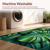 Ultra Soft Area Rug, Non Slip, Stain Resistant, Washable Area Rugs for Living Room, Bedroom, Serene Nature-Inspired Design Piece(Green)