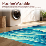 Dynamic Teal Wave Aesthetic(Blue)