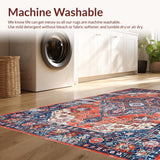 Artisanal Coral Red Symmetrical Motif(Red)