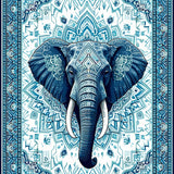 Striking Ethereal Round Design(Blue)