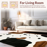 Contemporary Monochrome Cow Design(White)