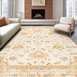 Ultra Soft Area Rug, Non Slip, Stain Resistant, Washable Area Rugs for Living Room, Bedroom, Stylish Soft Natural Palette(Beige)
