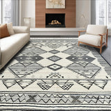 Elegant Geometric Ivory Tones(White)