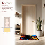 Ultra Soft Area Rug, Non Slip, Stain Resistant, Washable Area Rugs for Living Room, Bedroom, Machine for Office(Black)