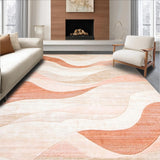 Beige Coral Velvet Area with Absorbent Non Slip Backing and Texture(Beige)