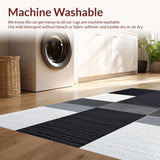 Contemporary Plush Geometric Style(Black)