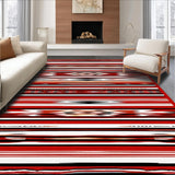 Vibrant Earth Tone Geometric Weave(Red)