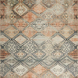 Ultra Soft Area Rug, Non Slip, Stain Resistant, Washable Area Rugs for Living Room, Bedroom, Rustic Diamond Patterned Charm(Orange)