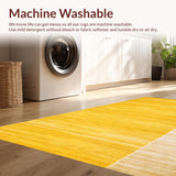 Ultra Soft Area Rug, Non Slip, Stain Resistant, Washable Area Rugs for Living Room, Bedroom, Radiant Contemporary Yellow Hue(Yellow)