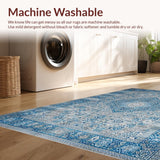 Elegant Transitional Patterned Tiled Style(Blue)