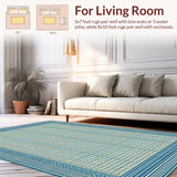 Geometric Blue Tone Elegance(Beige)