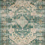 Vintage Inspired Earthy Geometric Motif(Green)