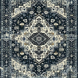 Ultra Soft Area Rug, Non Slip, Stain Resistant, Washable Area Rugs for Living Room, Bedroom, Modern Ogee Pattern with Contrast(Gray)