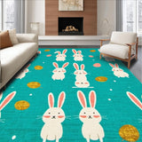 Artful Abstract Bunny Illustration Style(Blue)