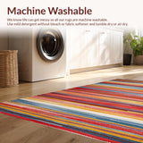 Ultra Soft Area Rug, Non Slip, Stain Resistant, Washable Area Rugs for Living Room, Bedroom, Artful Reversible Textile Design(Red)