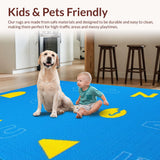 Charming Abstract Shape and Letter Fusion(Blue)