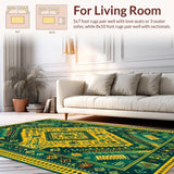 Vibrant Rustic Geometric Touch(Green)