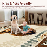 Ultra Soft Area Rug, Non Slip, Stain Resistant, Washable Area Rugs for Living Room, Bedroom, Charming Fluffy Animal Print(Beige)