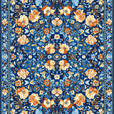 Trendy Distressed Floral Aesthetic(Blue)