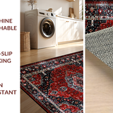 Elegant Black Distressed Design(Red)