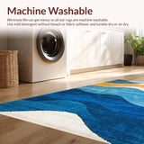 Eclectic Multi Hued Wave Motif(Blue)