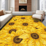 Lively Cozy Floral Tapestry(Yellow)