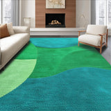 Ultra Soft Area Rug, Non Slip, Stain Resistant, Washable Area Rugs for Living Room, Bedroom, Non-Shedding Contemporary Bedroom Area Rug(Green)