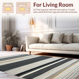 Cozy Distressed Black and Beige Style(Black)