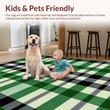 Inviting Holiday Plaid Decor Element(Green)