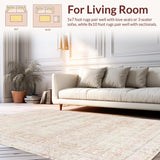 Ultra Soft Area Rug, Non Slip, Stain Resistant, Washable Area Rugs for Living Room, Bedroom, Baby Girls Nursery Decor(Pink)