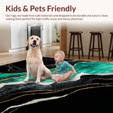 Chic Black and Green Harmony(Black)