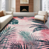Ultra Soft Area Rug, Non Slip, Stain Resistant, Washable Area Rugs for Living Room, Bedroom, Chic Abstract Pastel Fusion(Pink)