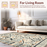 Ultra Soft Area Rug, Non Slip, Stain Resistant, Washable Area Rugs for Living Room, Bedroom, Chic Contemporary Tasseled Accent(Gray)