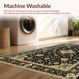 Elegant Black Floral Medallion(Black)